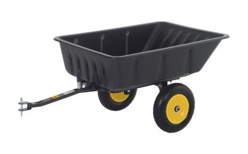 Polar Trailer 10 Cubic Foot Heavy Duty Utility Yard Garden Wheelbarrow Club Cart