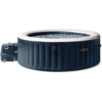 INTEX 28429EH PureSpa Plus Bubble Massage Spa Set with Energy Efficient Cover, 77" x 28"