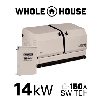 Champion Power Equipment 14Kw Axis Home Standby Generator System With 150 Amp Axis Automatic Transfer Switch