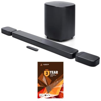 JBL BAR-700-MK2 Surround Sound 4K Dolby Atmos Passthrough Soundbar with 3 Year Amber Protection Plan (2025)