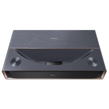 Restored Hisense PT1 Ultra Short Throw Triple Laser Projector, 4K UHD, Google TV, 80'' - 150'', 2500 Lumens, 3000:1 Contrast, IMAX Enhanced, Dolby Vision & Atmos, 3D, 240 High Refresh Rate (Refurbished)