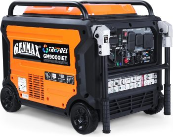 GENMAX GM9000iET 9000W Tri-Fuel Portable Inverter Generator, Bluetooth, Remote & Electric Start, 2-Wire Auto Start, Home Backup Power, EPA Compliant