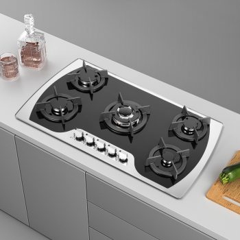 36 inch Gas Cooktop Built-in 5 Burners Stainless Steel Gas Stove NG/LPG Gas Hob for Homes,Restaurants