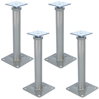 AIWFL Heavy Duty Adjustable House Jacks for Leveling & Lifting, 4 Pack Screw Jack Posts, 11.6–16.1 in Adjustable Floor Jacks, Floor Joist Support Jack(Grey)