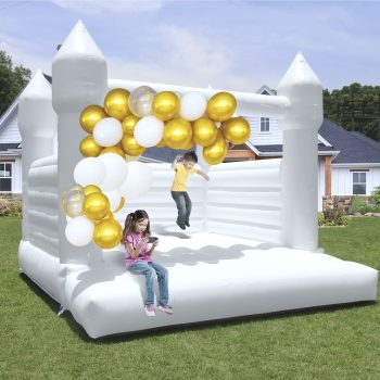 Relunch Inflatable Bounce House PVC Christmas Decoration Jumping Castle with Air Blower, Indoor Outdoor Bouncy Castle for Wedding Kids Birthday Party