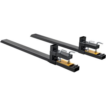 Heavy Duty S Steer Pallet Forks, 60" Bucket Attachment with 4000 lb Capacity for Tractor and Material Handling