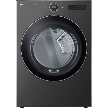 LG DLGX6701B 7.4 Cu. Ft. Black Stainless Front Load Stackable Smart Gas Dryer