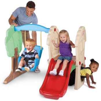 Little Tikes Hide and Seek Climber and Swing Playset for Ages 3+ with Toddler Swing