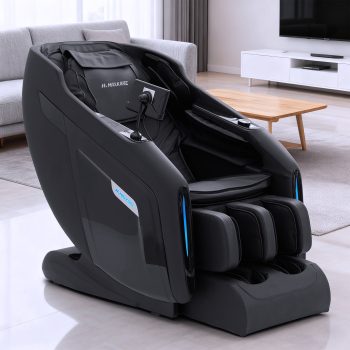 MaxKare Zero Gravity 3D Massage Chair Full Body, SL-Track Massage with Heat, Voice Control, Bluetooth, Foot Roller, Black