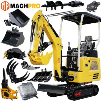 MachPro 1.8 ton Mini Excavator 1.8 Ton Compact Excavator with Genuine Kubota D722 Diesel Engine With Side-Swing Boom