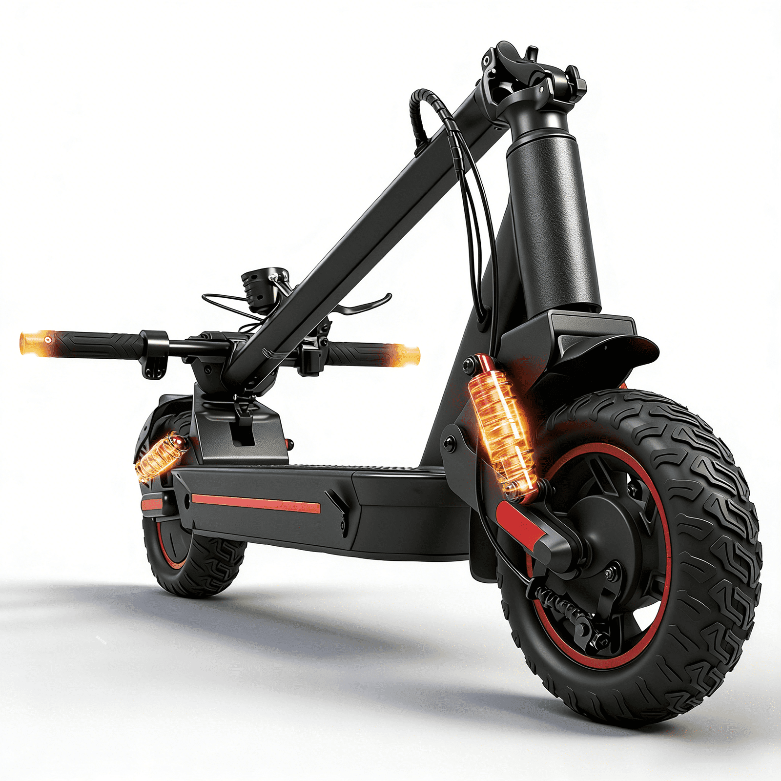 OBX 1200W Electric Scooter for Adults, 30MPH & 28-33Miles,10-Inch Pneumatic Tire Off-Road Folding Long Range Commuter Scooter with 48V 13Ah Battery