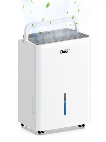DuraComfort 8 Pints Dehumidifier with Drain Hose, Portable Dehumidifier for Basement and Room, Covers up to 1000 Sq.ft