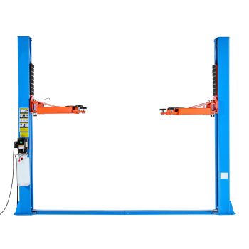 KFFKFF 2-Post Car Lift, 9000 lbs Capacity, 220V 2.95 HP Motor, Automotive Lift for Sedans, SUVs, and Pickups, 74.8-Inch Height for Home Garages, Repair Shops, and Workshops, Blue