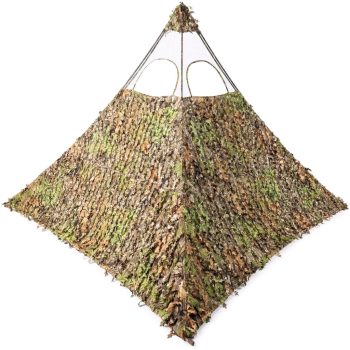 Nukem Grab & Go Hunting Ground Blind - Mossy Oak 3D Leafy - Lightweight Stake-Free Pop up Turkey & Deer Blind ()