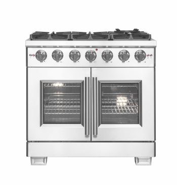 FORNO Capriasca 36" Freestanding French Door Gas Range