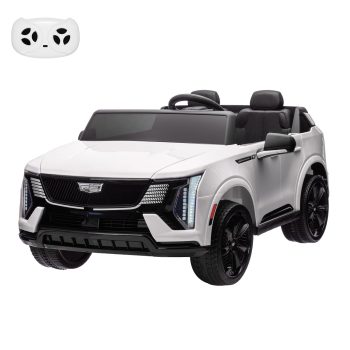 2 Seater Ride on Car for Kids 24V Licensed Cadillac Electric Car Toy Toddlers Battery Powered Ride on Truck with 2.4G Remote Control, Full-Wheel Suspension, Music, LED Lights