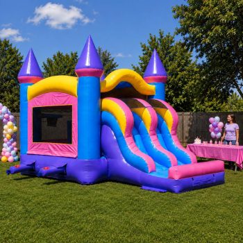 TentandTable Bounce House Commercial Inflatable Castle Bounce House with Dual Slide