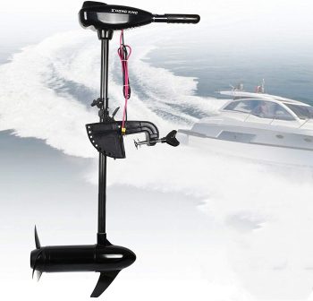 FETCOI Electric Freshwater Steer 36" Shaft 80 lb Thrust 12V Outboard Trolling Motor