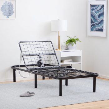 Lucid Basic Remote Controlled Steel Adjustable Bed Base, Twin XL
