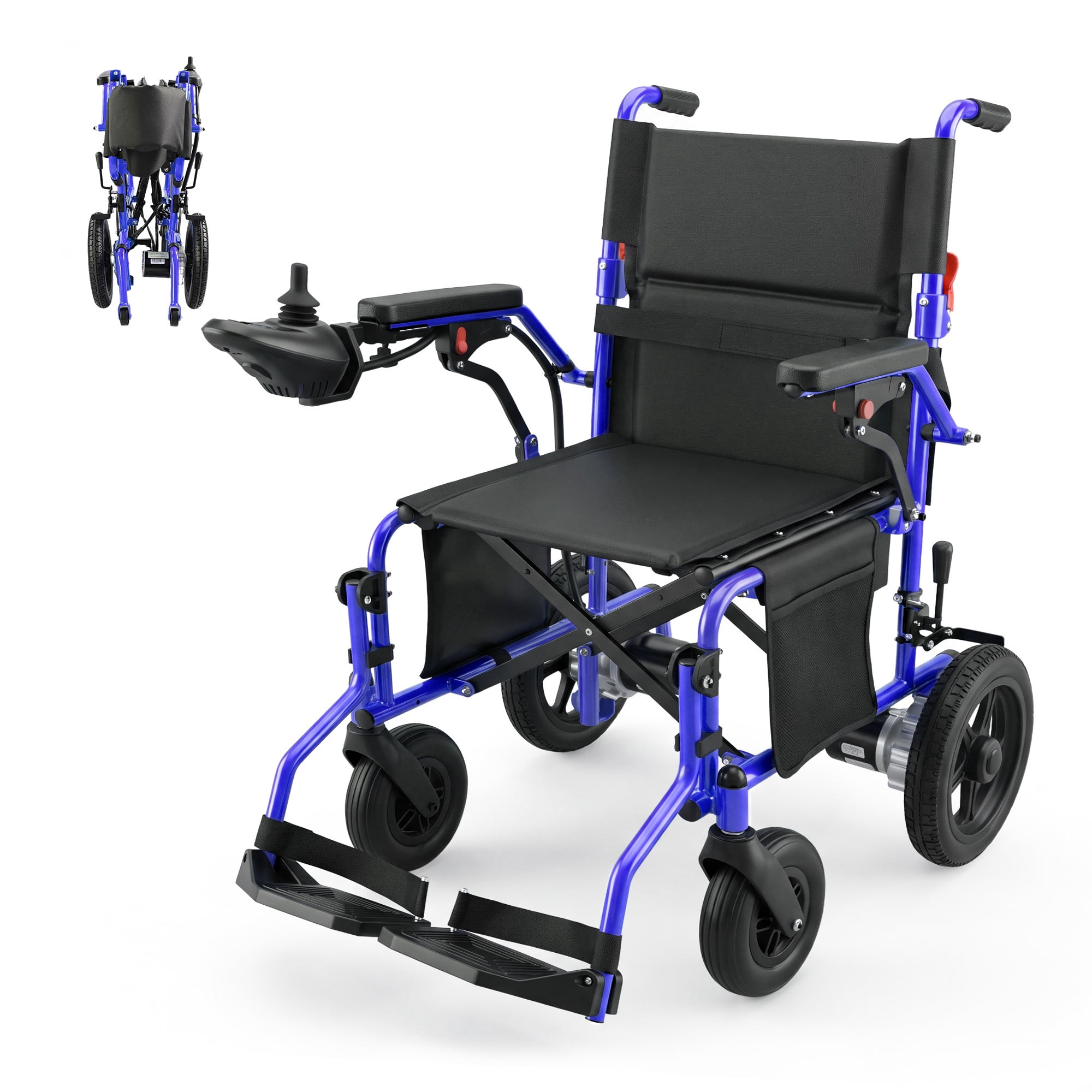 MediNex Electric Wheelchair, 20+ Miles Range(350LBS),Lightweight Foldable Electric Wheelchairs for Adults,12Ah Lithium Battery,Motorized Wheelchair,16in Width
