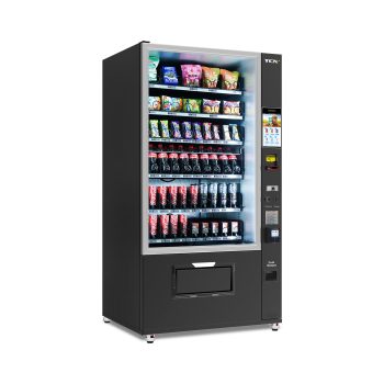 TCN Touchscreen Smart Vending Machine for Business, 60 Slot Drink Snacks Combo Commercial Vending Machine with APP Management, Cashless Payment (Bill/Coin/Card Reader)