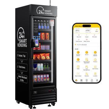 HAHA Smart AI Vending Machine for Business, Refrigerated Commercial Vending Machine with App