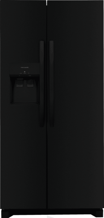Frigidaire FRSS2323AB 22.3 Standard-Depth Side by Side Refrigerator, Black