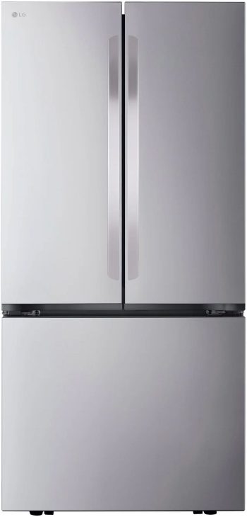 LG Counter Depth French Three Door Refrigerator, Silver