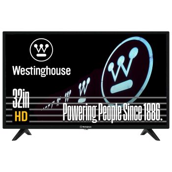 Westinghouse 32" 720p HD LED TV, Non-Smart Flat Screen, HDMI/USB/VGA, V-Chip, Home or RV