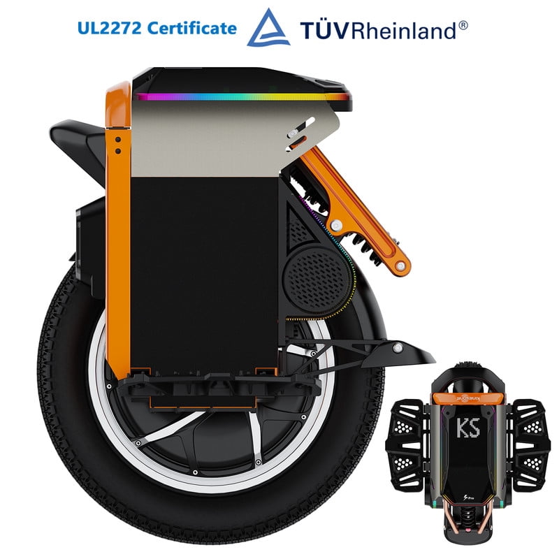 KINGSONG S16PRO Electric Unicycle UL2272 Self Balancing Scooters for Adults 3000W Powerful Motor EUC with 88mm Suspension Travel