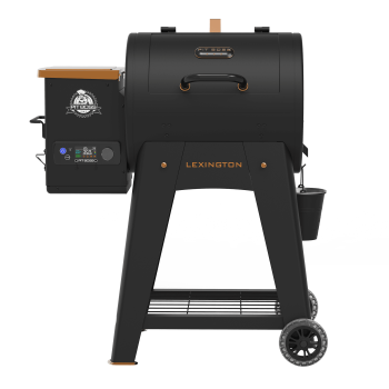 Pit Boss Pellet Smoker, Lexington 500 Square inch Wood Fired Pellet Grill, Onyx Series