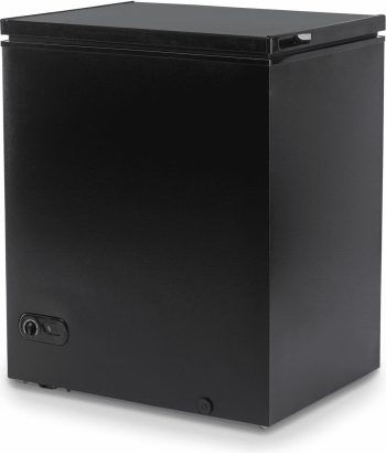 TABU 8.6 Cu Ft Chest Freezer, Deep Freezer with Removable Baskets, Adjustable Temperature,Black