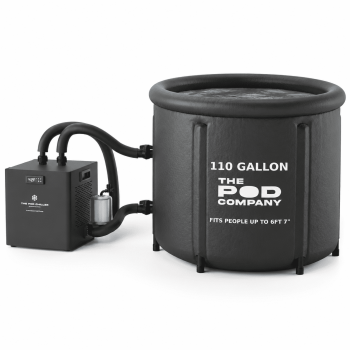 Ice Pro Cold Plunge Tub 110 Gallon (420l) Inflatable Bath For Adults Fits Up To 6'7"ulated Chillerpatible Uv-resistant Nylon Dual