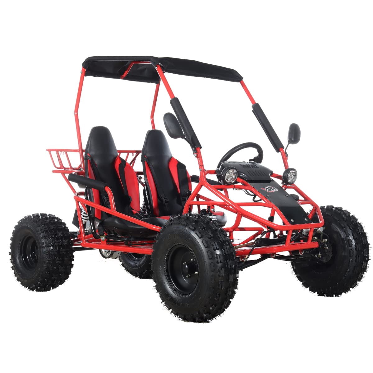 X-Pro Rover 125cc Gas Go Kart with 3-Speed Semi-Automatic Transmission w/Reverse, Big 19"/18" Wheels!