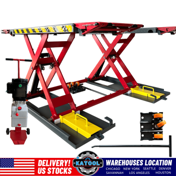 X77 7000Lbs 110V Car Lift Scissor Lift, Electric Release 39.37" Auto Lift Adjustable Mid Rise Lift for Cars, SUVs, Light Trucks, Garage