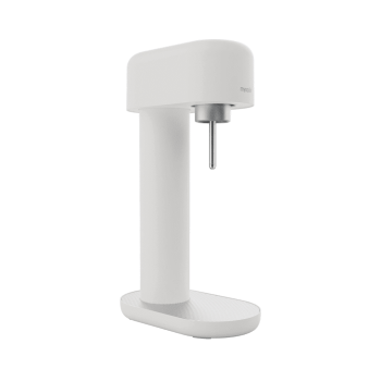 Mysoda Ruby 2 Silent Sparkling Water Maker & Soda Maker with 1L Bottle - White