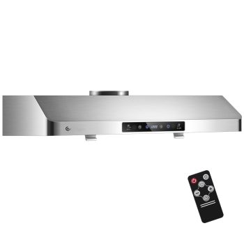 Under Cabinet Range Hood 30 inch,Stainless Steel Kitchen Stove Vent Hood 700CFM 3-Speed Ducted/Ductless Range Hood with Touch/Gesture/Remote Control