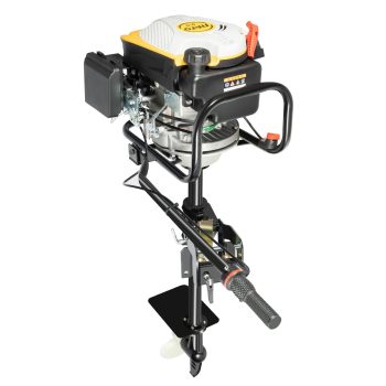 225CC 4-Stroke 9 HP Heavy Duty Outboard Motor Gas Powered Boat Engine with Air Cooling