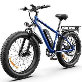 AMYET EB26 Electric Bike for Adults, 750W 28MPH Class 3, 48V 15Ah, 26" Fat Tire Mountain Bike, UL2849