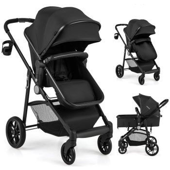 Babyjoy 2 in 1 Foldable Baby Stroller Kids Travel Newborn Infant Buggy Pushchair 22 lbs
