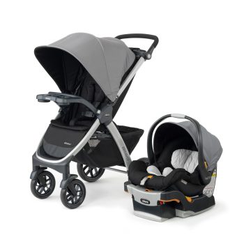 Chicco Bravo Trio Travel System Stroller with KeyFit 30 Infant Car Seat - (Black)