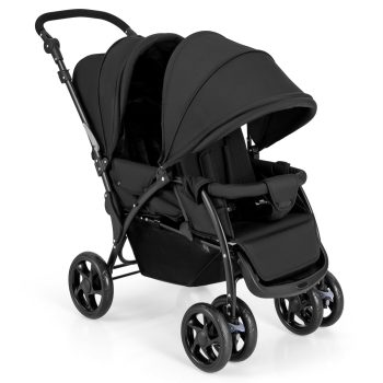 Costway Double Stroller Foldable Baby Twin Lightweight Travel Stroller Infant Pushchair