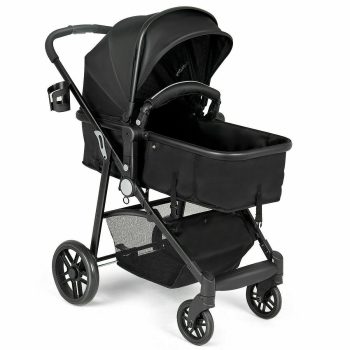 Costway Foldable Baby Stroller 2 in 1 Newborn Infant Travel Buggy Pushchair 22 lbs