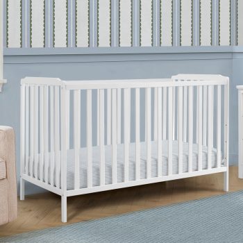 Delta Children Emmie 4-in-1 Convertible - Converts from Baby to Toddler Bed, Daybed and Sofa Bed, Fits Standard Full-Size Mattress