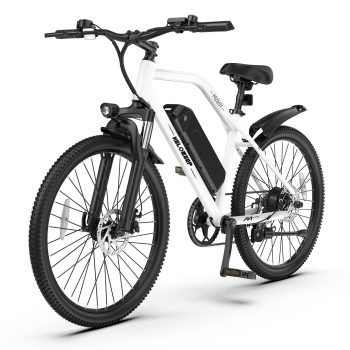 Electric Mountain Bicycle, 26" Tire E-Bike for Adults, 750W Peak Motor, 48V 7.8Ah Removable Battery, 7-Speed, UL2849, Front Suspension
