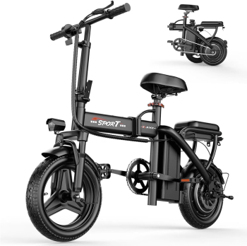 Electric Bike for Adults, 48V 10AH Removable Battery, 20MPH 25Miles Commuting Ebikes for Women Men, 500W Brushless Motor