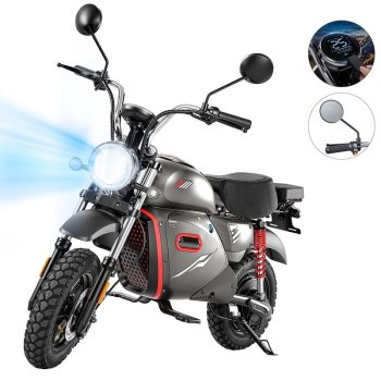 Electric Scooter for Adults,1500W Peak Motor Electric Moped Scooter,48V 20Ah Battery,Max speed 35 MPH