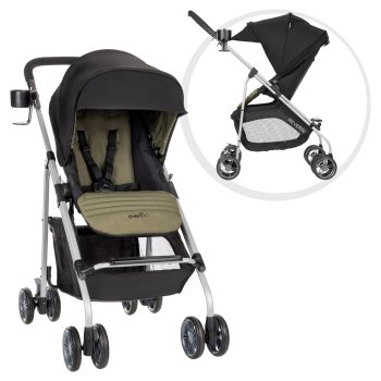 Evenflo Reversi Lightweight Reversible Stroller, Green and Black