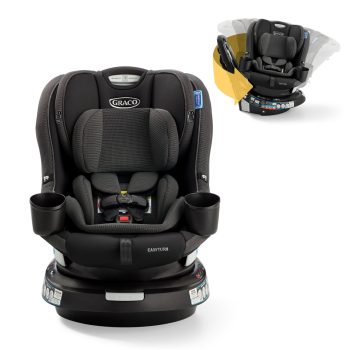 Graco EasyTurn 360 2-in-1 Convertible Car Seat, Black