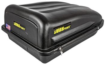 JEGS 10 Cubic ft. Rooftop Cargo Carrier, Heavy-Duty Weatherproof Lockable Hard Shell Storage w/110 lb. Carrying Capacity